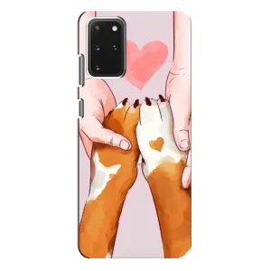 Чехол (ТПУ) Милые собачки для Samsung Galaxy S20 Plus (Любовь к собакам)