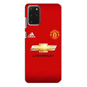 Силиконовые Чехлы принт Футбол на Samsung Galaxy S20 Plus (Man United)