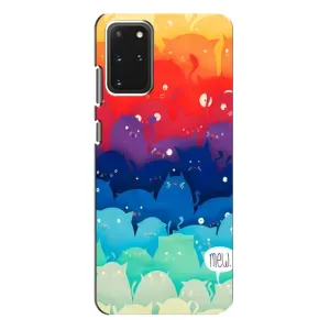Силиконовый чехол с котиком для Samsung Galaxy S20 Plus (Mew)