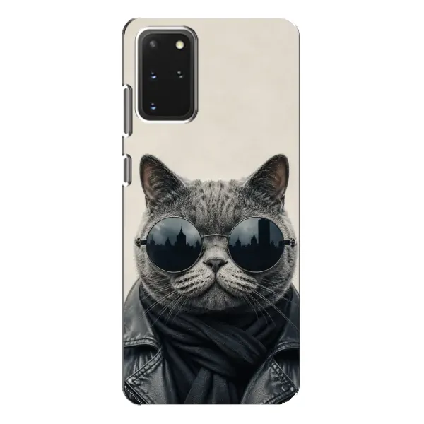 Чехол с рисунком «Модный кот» для Samsung Galaxy S20 Plus Чехол с рисунком «Модный кот» для Samsung Galaxy S20 Plus