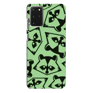 Силиконовый Чехол с Енотами на Samsung Galaxy S20 Plus (Мордочки Енота)