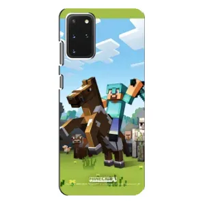 Чохли для Samsung Galaxy S20 Plus (Персонажі МайнКрафт) (На коні)