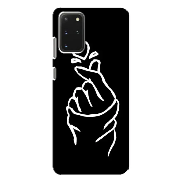 Чохол з малюнком «Сердечко на чорному» для Samsung Galaxy S20 Plus Чохол з малюнком «Сердечко на чорному» для Samsung Galaxy S20 Plus