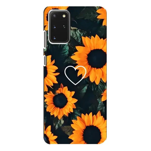 Чехол с рисунком «Сердечко в подсолнухах» для Samsung Galaxy S20 Plus Чехол с рисунком «Сердечко в подсолнухах» для Samsung Galaxy S20 Plus