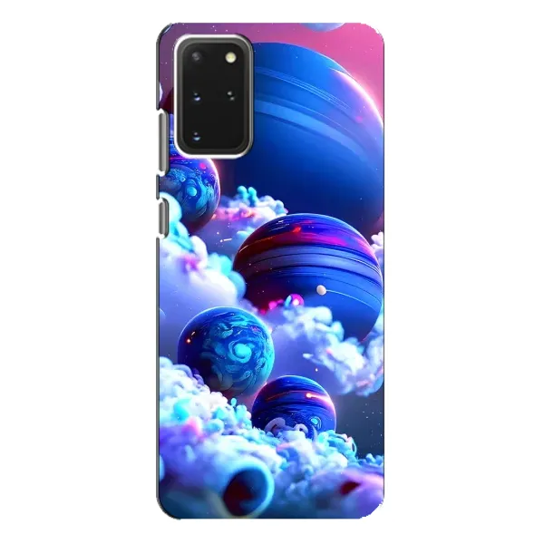 Чехол с рисунком «Синие планеты» для Samsung Galaxy S20 Plus Чехол с рисунком «Синие планеты» для Samsung Galaxy S20 Plus