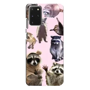 Силиконовый Чехол с Енотами на Samsung Galaxy S20 Plus (Смешные Еноты)