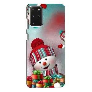 Чохли на Новий Рік Samsung Galaxy S20 Plus (Сніговик в шапці)