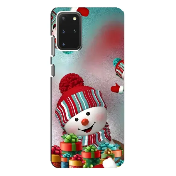 Чехол с рисунком «Снеговик в шапке» для Samsung Galaxy S20 Plus Чехол с рисунком «Снеговик в шапке» для Samsung Galaxy S20 Plus