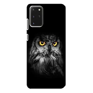 Чехлы с принтом СОВЫ для Samsung Galaxy S20 Plus (Сова на чёрном)