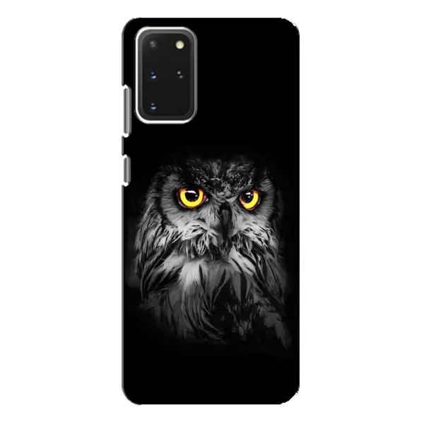 Чехол с рисунком «Сова на чёрном» для Samsung Galaxy S20 Plus Чехол с рисунком «Сова на чёрном» для Samsung Galaxy S20 Plus