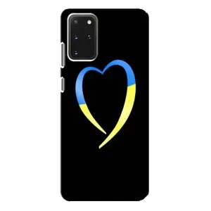 Силиконовый Чехол на Samsung Galaxy S20 Plus (Я-Украина) (Украинское сердце)