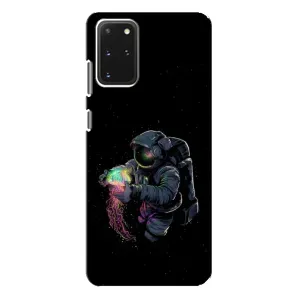 Силиконовый Чехол с принтом "Космонавты" на Samsung Galaxy S20 Plus (В руках земля)