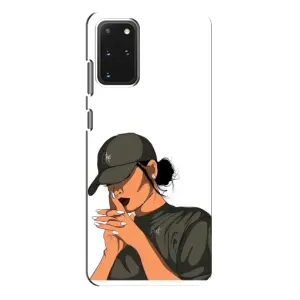 Силіконовый Чохол на Samsung Galaxy S20 Plus з картинкой Модных девушек (У зеленому)