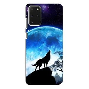 Чехол с Волком на Samsung Galaxy S20 Plus (Воет на луну)