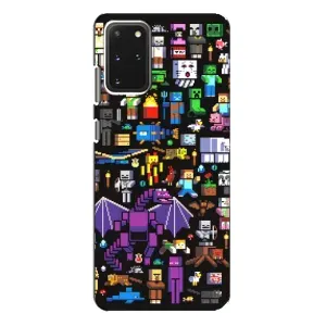 Чохол майнкрафт для Samsung Galaxy S20 Plus (Усі персонажі)