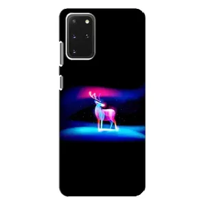 Силиконовый бампер с картинкой животных для Samsung Galaxy S20 Plus (Яркий олень)
