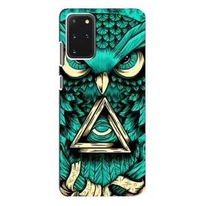 Чехлы с принтом СОВЫ для Samsung Galaxy S20 Plus (Зеленая сова)