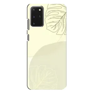 Чохол квітковий дизайн для Samsung Galaxy S20 Plus (Зелений фон)