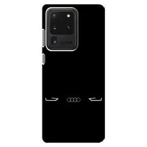 Силиконовый бампер с картинкой машины на Samsung Galaxy S20 Ultra (Силует Audi)