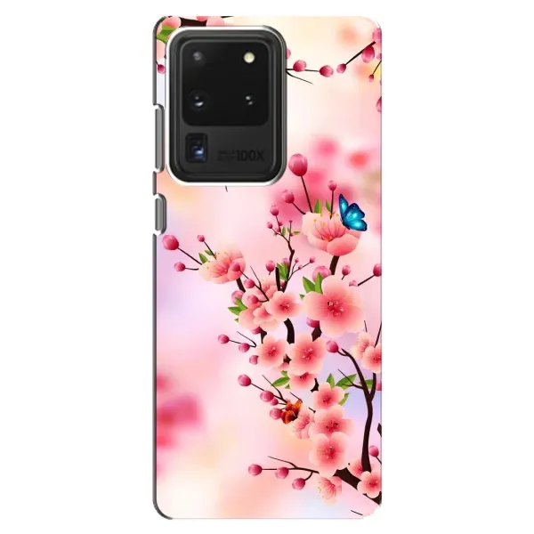 Чехол с рисунком «Бабочки на сакуре» для Samsung Galaxy S20 Ultra Чехол с рисунком «Бабочки на сакуре» для Samsung Galaxy S20 Ultra