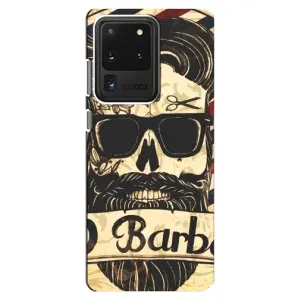 Силиконовый бампер (Работники) на Samsung Galaxy S20 Ultra (Барбер шоп)