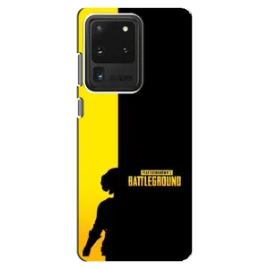 Чехол (TPU) с картинкой "Лого Пабг" на Самсунг С20 Ультра (Battlegrounds)