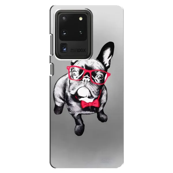 Чехол с рисунком «Бульдог в очках» для Samsung Galaxy S20 Ultra Чехол с рисунком «Бульдог в очках» для Samsung Galaxy S20 Ultra