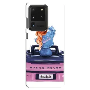 Силиконовый Чехол на Samsung Galaxy S20 Ultra с картинкой Стильных Девушек (Девушка на машине)
