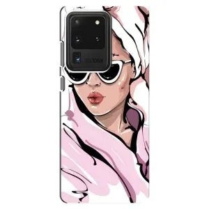 Чехол с картинкой Модные Девчонки Samsung Galaxy S20 Ultra (Девушка в халате)