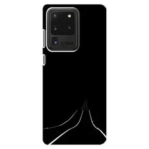 Чехол с картинками на черном фоне для Samsung Galaxy S20 Ultra (Дорога)