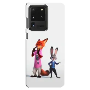 Силиконовый чехол с принтом Зоотрополіс для Samsung Galaxy S20 Ultra (Джуди и Ник)