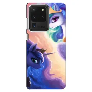 Чехол Unicorn на Samsung Galaxy S20 Ultra (Единорожки на тучках)
