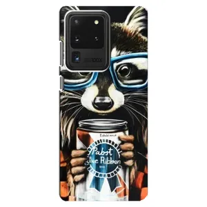 Силіконовий Чохол з Энотами на Samsung Galaxy S20 Ultra (Єнот в окулярах)