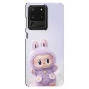 Чехол с принтом Лабубу для Samsung Galaxy S20 Ultra (Фиолетовый Лабубу)