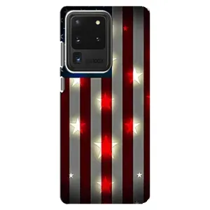Чехол Флаг USA для Samsung Galaxy S20 Ultra (Флаг США 2)