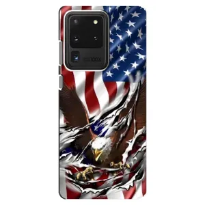 Чехол Флаг USA для Samsung Galaxy S20 Ultra (Флаг USA)