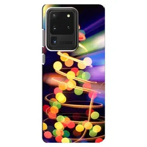 Чехол Новогодняя Елка на Samsung Galaxy S20 Ultra (Гирлянды)