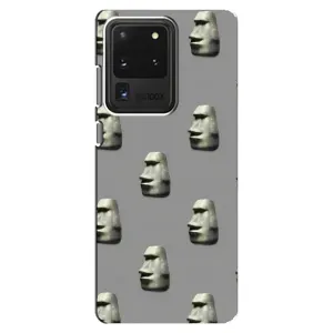 Бампер з принтом Меми для Samsung Galaxy S20 Ultra (Кам'яна особа)