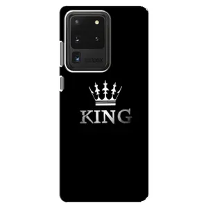 Чехол (Корона на чёрном фоне) для Самсунг С20 Ультра (KING)