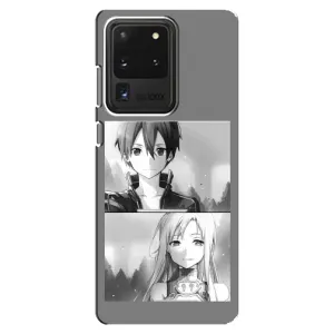 Чехол с персонажами АНИМЕ на Samsung Galaxy S20 Ultra (Кирито-Асуна)