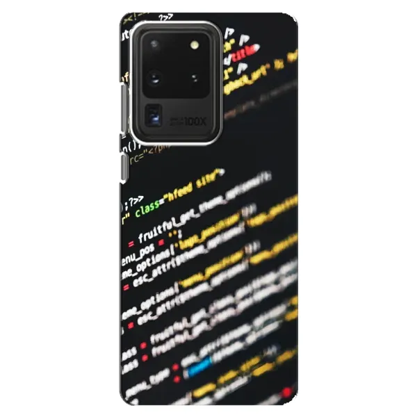 Чехол с рисунком «Код» для Samsung Galaxy S20 Ultra