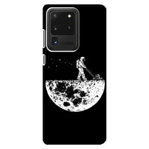 Силіконовый Чохол з принтом "Космонавти" на Samsung Galaxy S20 Ultra (Космонавт)