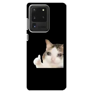 Бампер з принтом Меми для Samsung Galaxy S20 Ultra (Кіт у сльозах)