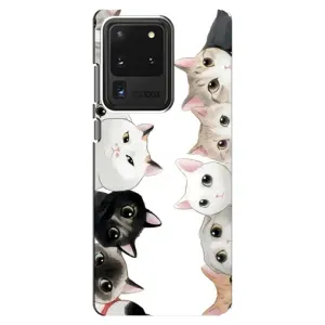Силіконовий чохол з котиком для Samsung Galaxy S20 Ultra (Коти)