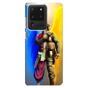 Чехол с картинкой (Патриотический КОЗАК) на Samsung Galaxy S20 Ultra (Козак с крыльями)