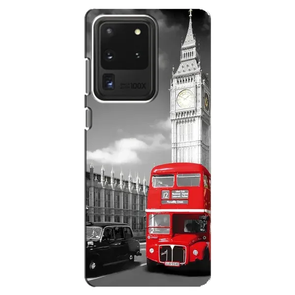 Чехол с рисунком «Красный автобус» для Samsung Galaxy S20 Ultra Чехол с рисунком «Красный автобус» для Samsung Galaxy S20 Ultra