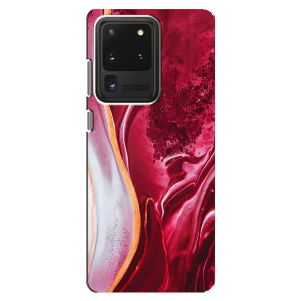 Чехол с рисунком «Красный мрамор» для Samsung Galaxy S20 Ultra Чехол с рисунком «Красный мрамор» для Samsung Galaxy S20 Ultra