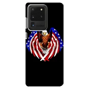 Чехол Флаг USA для Samsung Galaxy S20 Ultra (Крылья США)