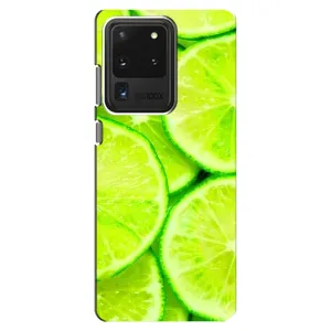 Чохол з зображенням смачної їжі для Samsung Galaxy S20 Ultra (Лайм)