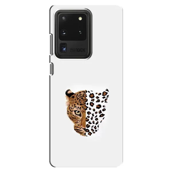 Чехол с рисунком «Леопард на белом» для Samsung Galaxy S20 Ultra Чехол с рисунком «Леопард на белом» для Samsung Galaxy S20 Ultra